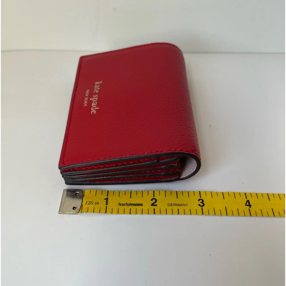 Kate Spade Outlet Red Accordion Card Holder